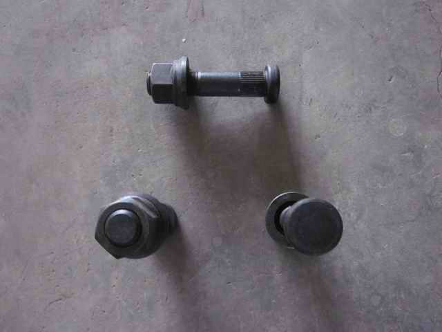 Wheel bolts and nut assembly; including 2 pieces