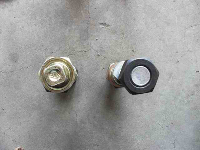 Wheel bolts and nut assembly-left; consume inventory