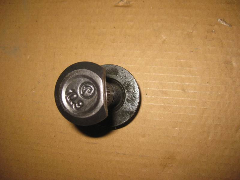 Left wheel bolt (with nut)-1