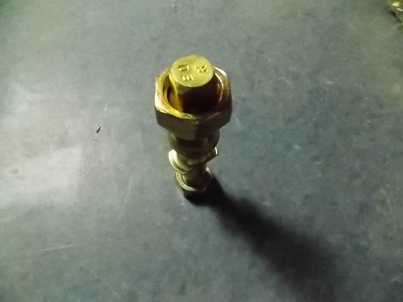 Wheel bolts and nut assembly-right; contains 3 pieces; consume inventory-1