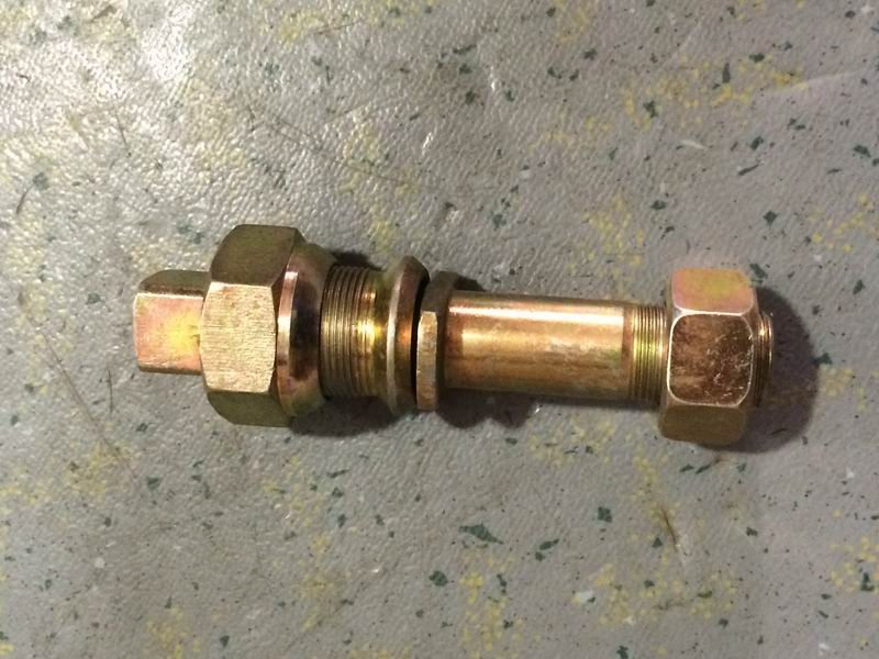 Wheel bolts and nut assembly-right; contains 4 pieces