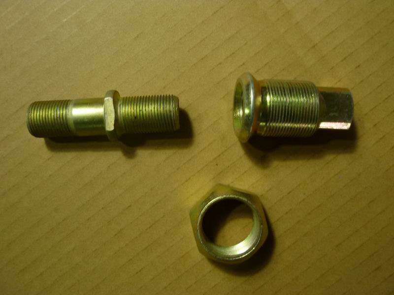 Wheel bolts and nut assembly-right; delete-1