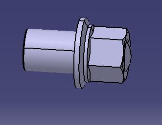 Car wheel nut, M18×1.5-10, equipped with aluminum wheel rear wheels