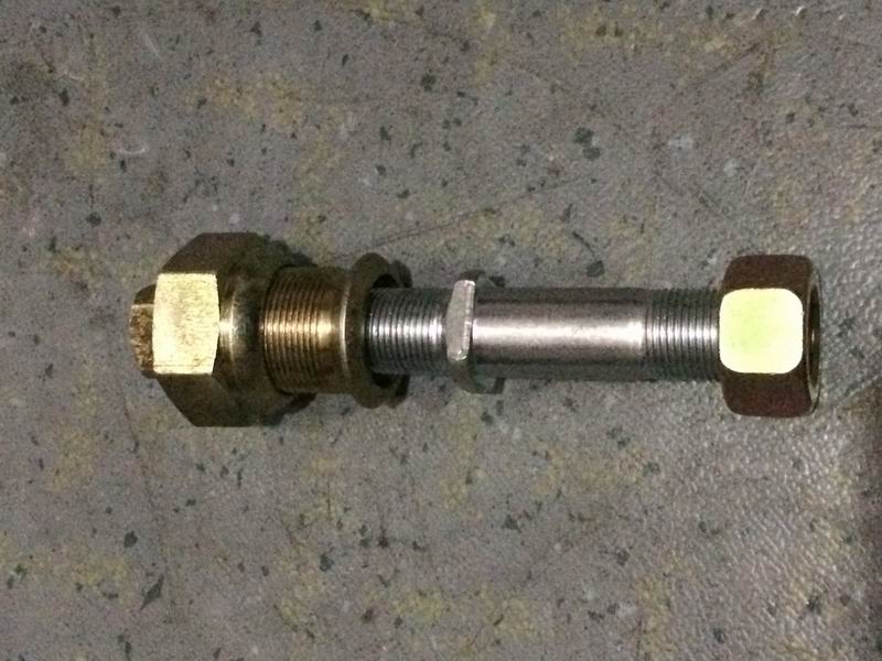 Wheel bolts and nut assembly-left; contains 4 pieces