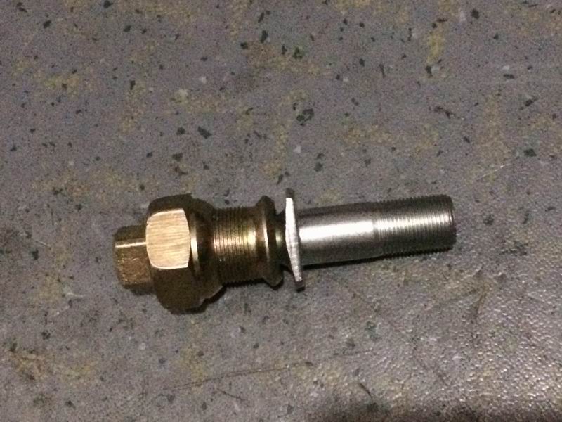 Wheel bolts and nut assembly-right; contains 4 pieces