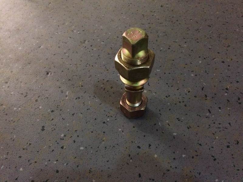 Wheel bolts and nut assembly-left; contains 4 pieces-2