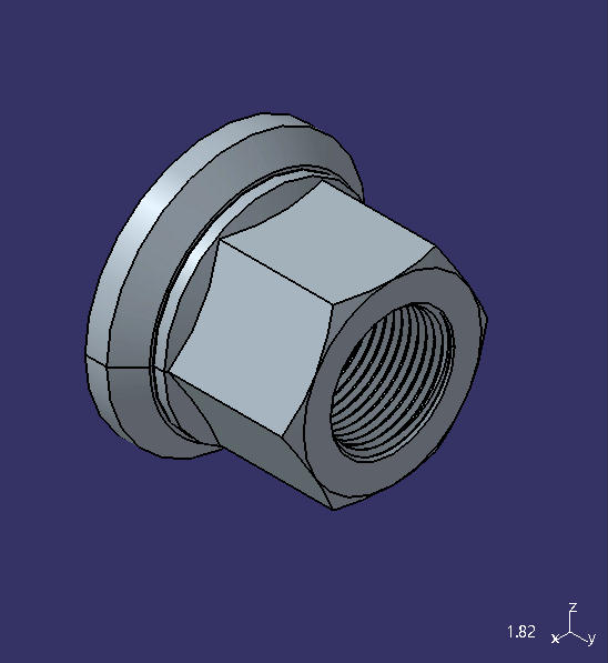 Car wheel nut, M22*1.5-10, SPL(33)