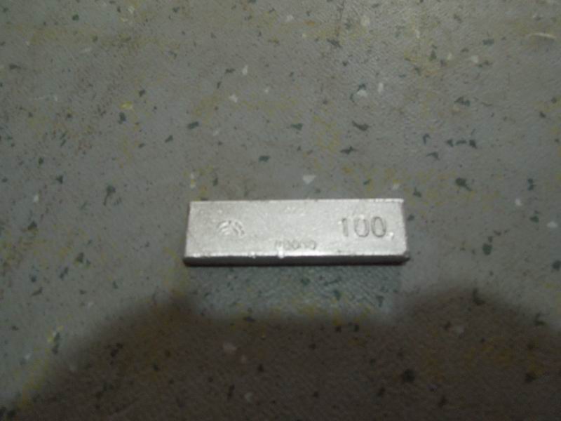 Tire balance block (8.25×22.5-100g)