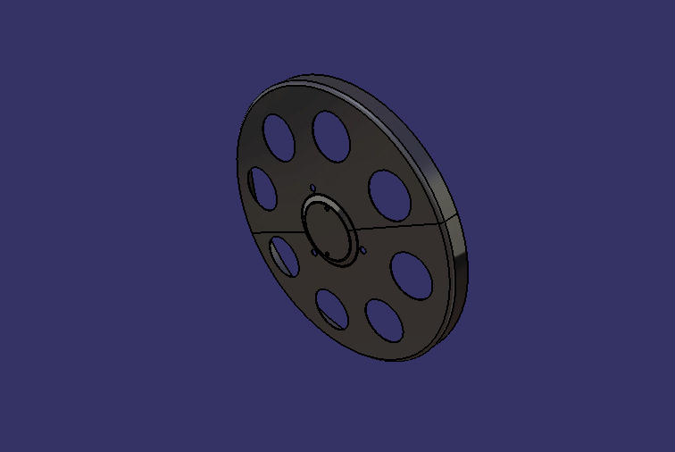 Декоративная накладка на колесо половинного размера, наружный диаметр φ 394 , круг распределения 8- ж 275