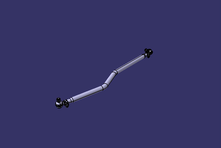 Steering straight rod