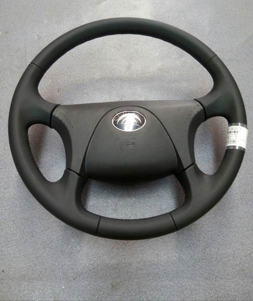 Steering wheel assembly, φ480, genuine leather, conventional buttons