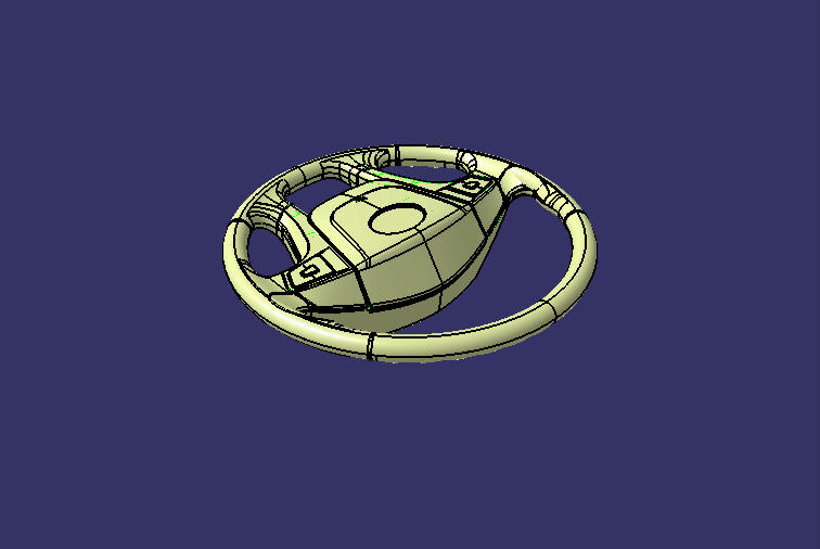 Steering wheel assembly, φ480, plastic, multi-function button 10