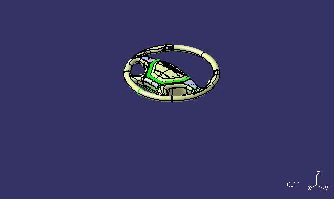 Steering wheel assembly, φ450, plastic, conventional buttons