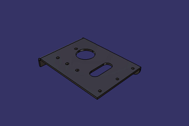 Рулевой держатель без покраски (процесс 20 )