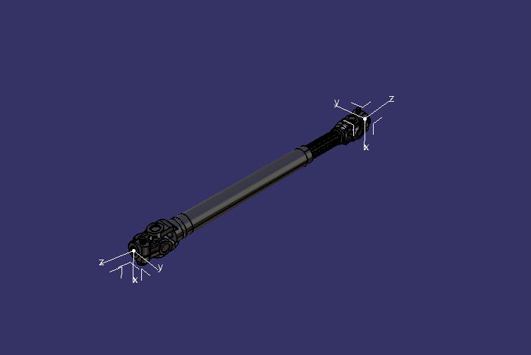 Steering drive shaft (1*79, 1*79, 596)