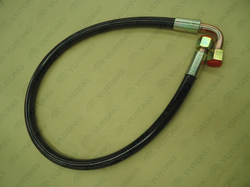 Steering low pressure oil pipe, L=1000, M20, elbow-2
