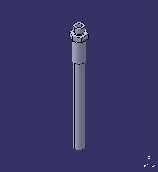 Polyurethane reinforced hose, one end passes through (200mm), M16