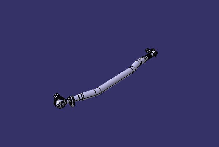 Steering rear straight lever
