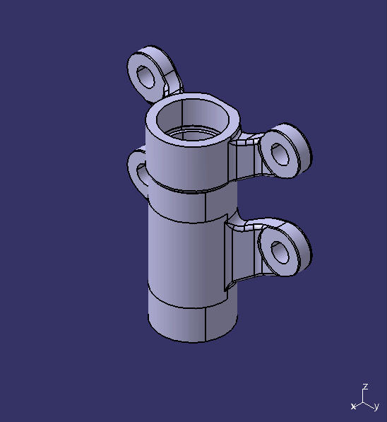 Steering rocker arm holder housing, right, 2.7t