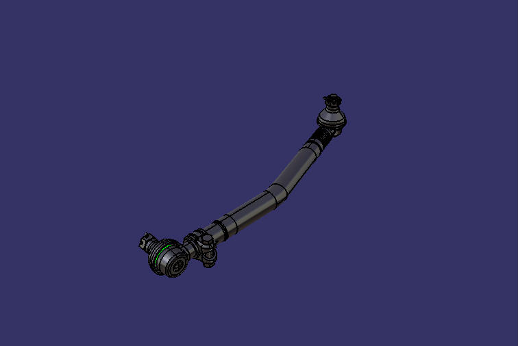 Steering straight rod