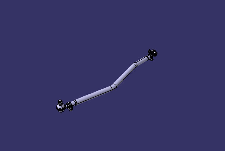 Steering straight rod