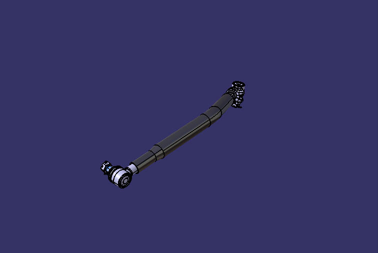 Steering straight rod