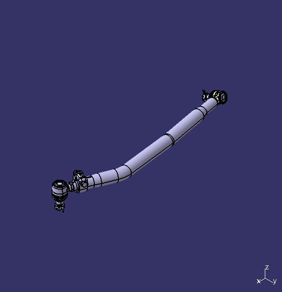 Steering straight pull rod, adjust sleeve structure, 880~910, 54*10