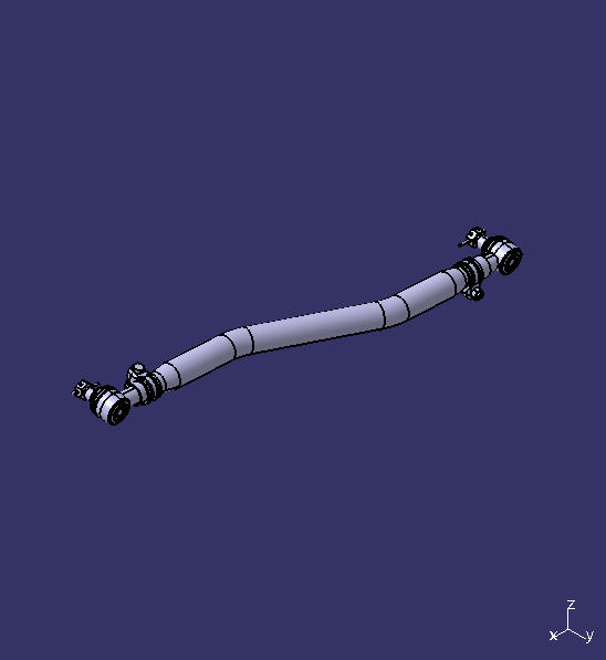 Steering straight rod