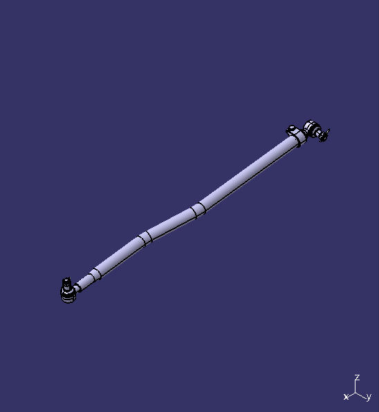 Steering straight rod