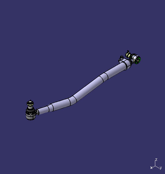 Steering straight rod