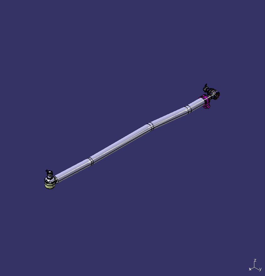 Steering straight pull rod, conventional structure, 1178±8,Φ42X8