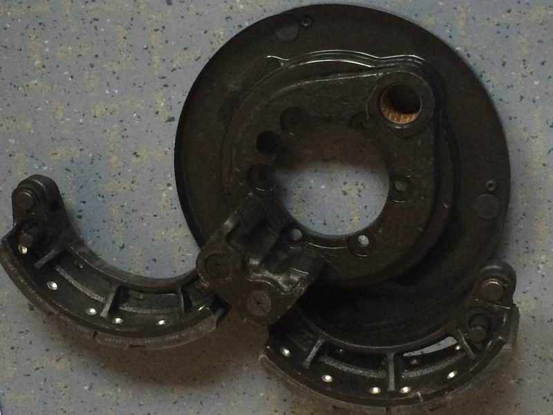 Rear brake assembly - left-1