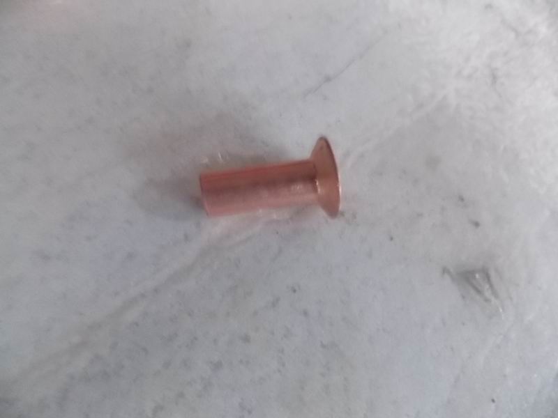 Rivet;φ8*22; 120° counterhead semi-hollow rivet