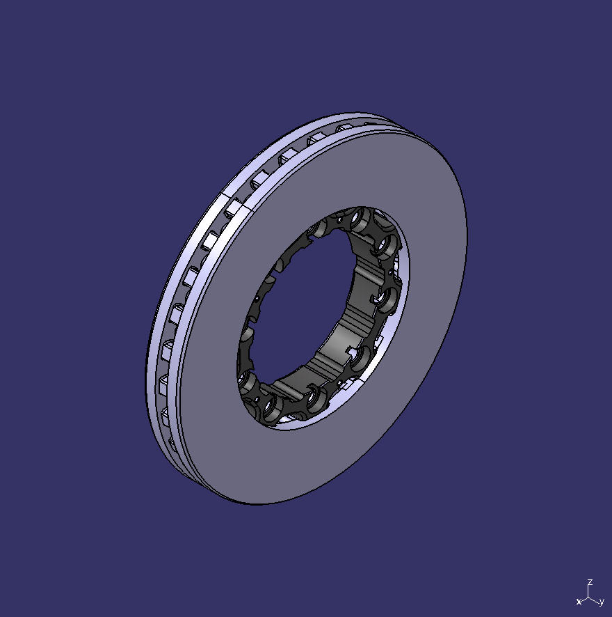 Brake disc, front, φ376*45*45, φ192