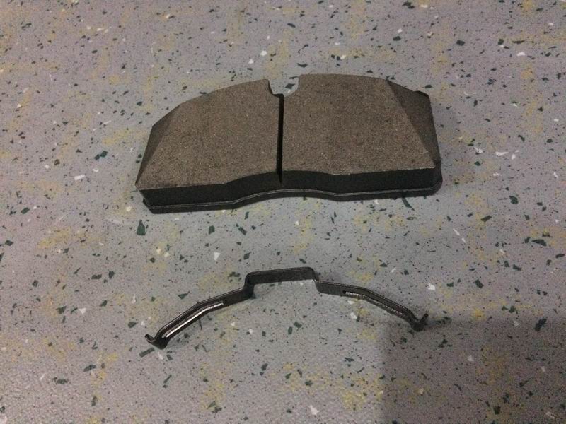 Friction plate; back plate thickness *total thickness *total width 6*22*160