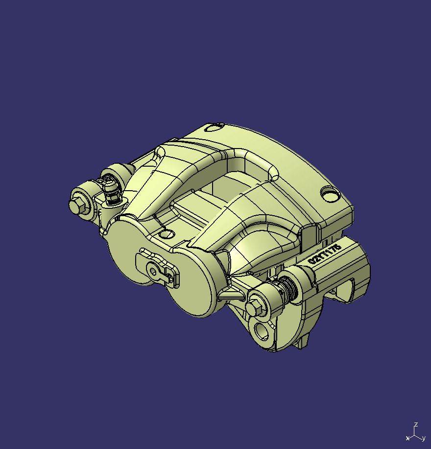Hydraulic disc brake, twin cylinder, φ48