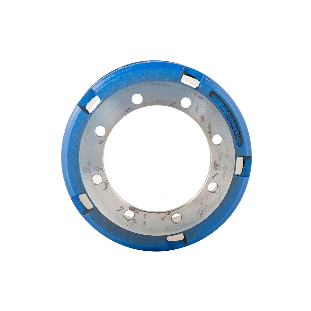 Rear brake drum; inner circle 400; maximum outer circle 460; total height 255-2