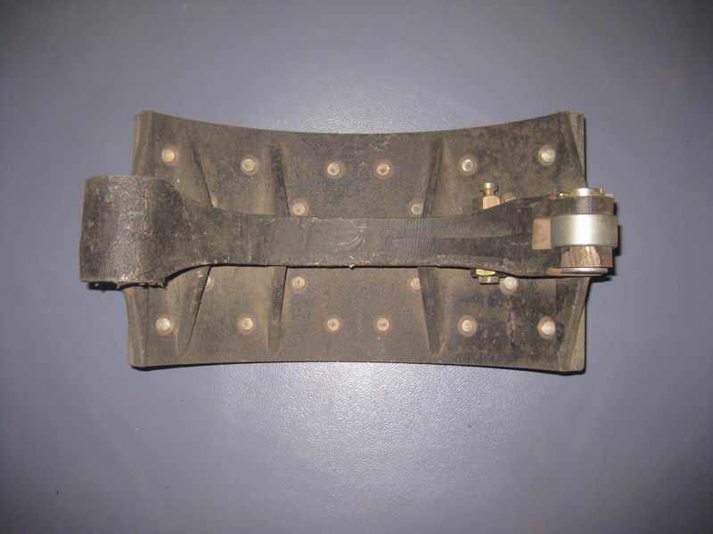 Rear brake shoe iron