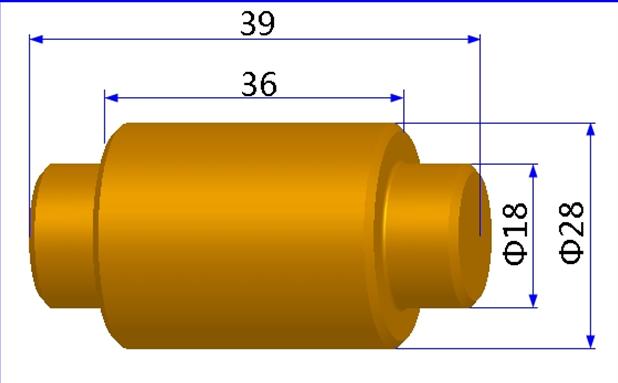 Brake shoe roller