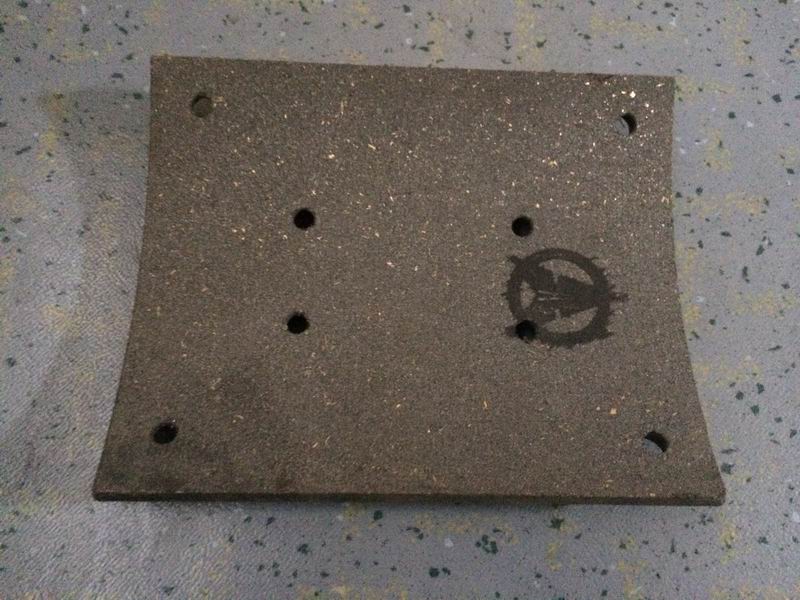 Rear friction plate; thickness 20mm; hole φ10mm-1