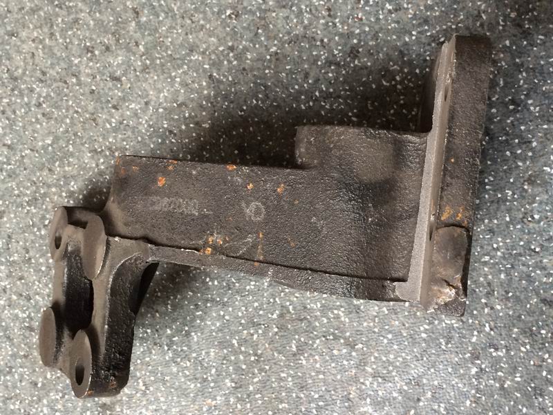 Rear brake chamber bracket with bushing assembly (left)-1