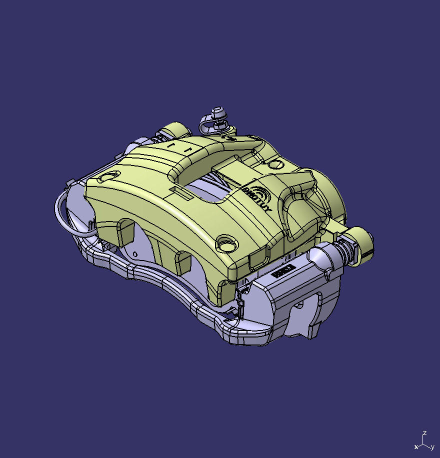 Hydraulic disc brake, twin cylinder, φ48