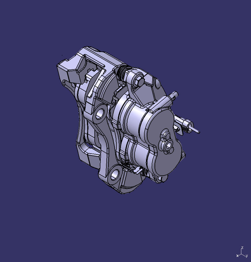 Hydraulic disc brake, twin cylinder, φ48