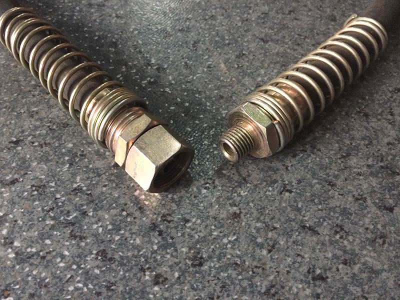 Gas hose assembly-front middle brake; D130-2-1