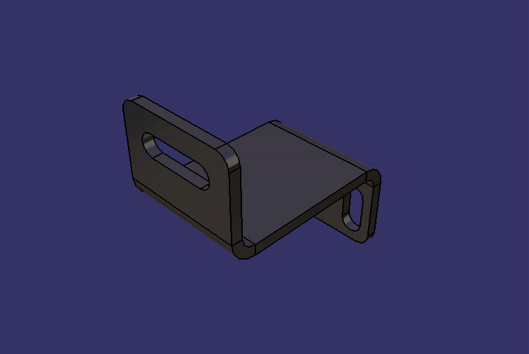 Height valve adjustment rod bracket, Z type, 4.0