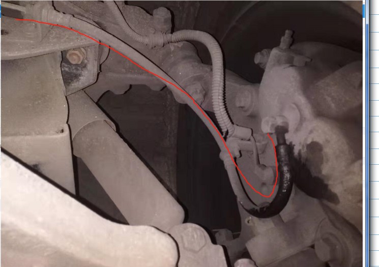 Hydraulic brake hose assembly, with connectors M10*1 at both ends, L=480