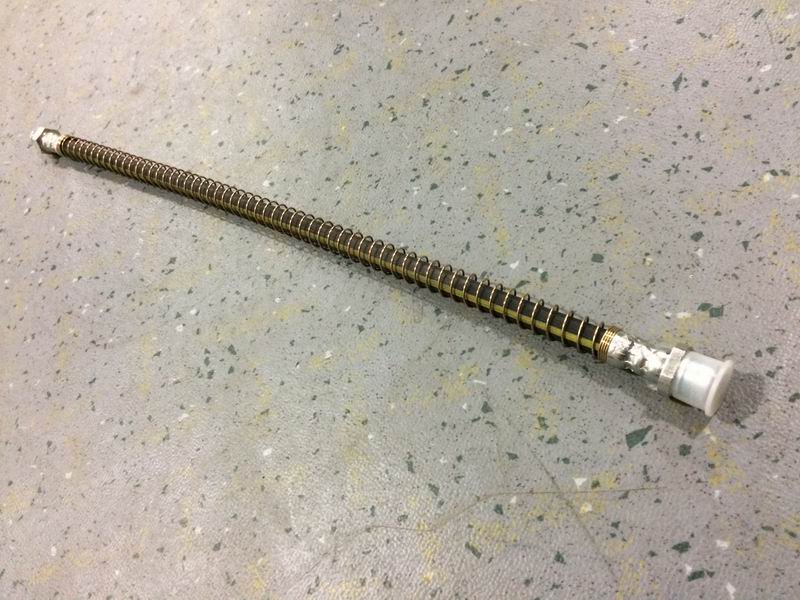 Hydraulic brake hose assembly, with connectors M10*1 at both ends, L=450