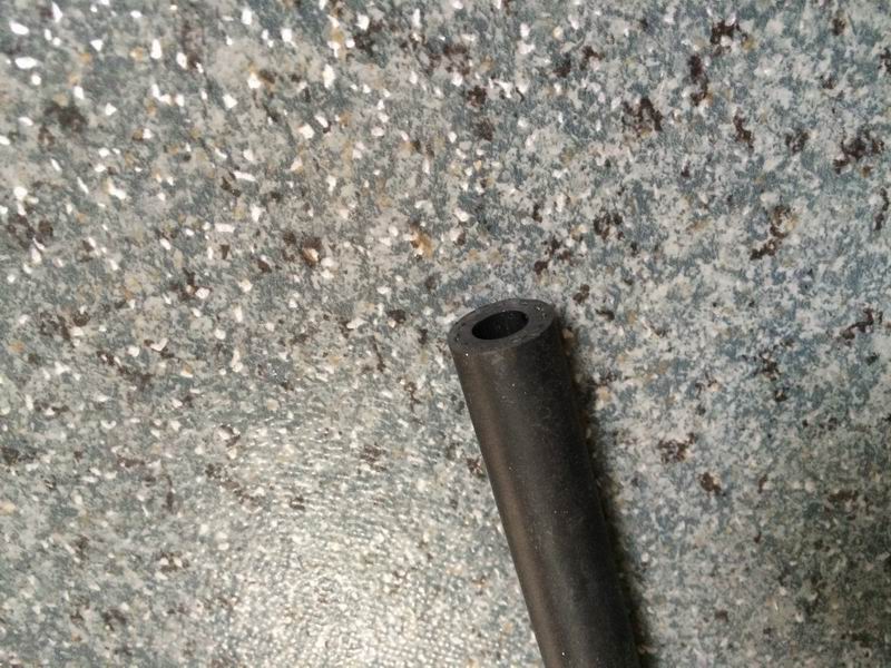 Vacuum brake hose, φ9, 241, with one-way valve-1