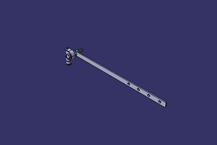 Height sensor yaw rod, L=304, H=0