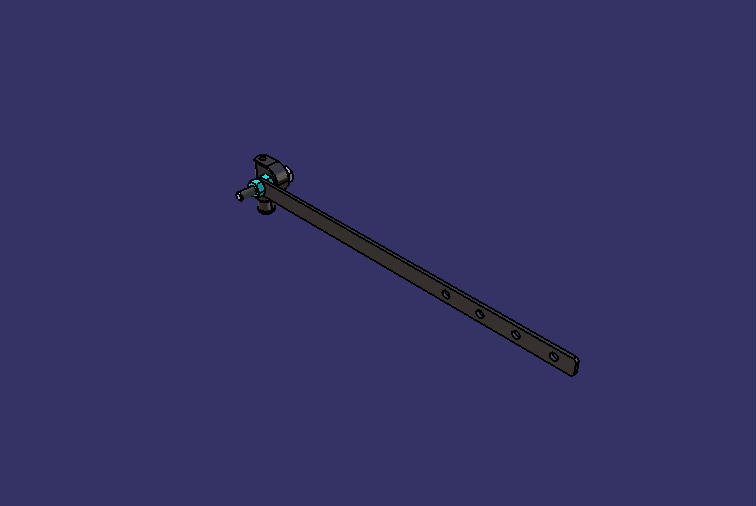 Height sensor yaw rod, L=304, H=0